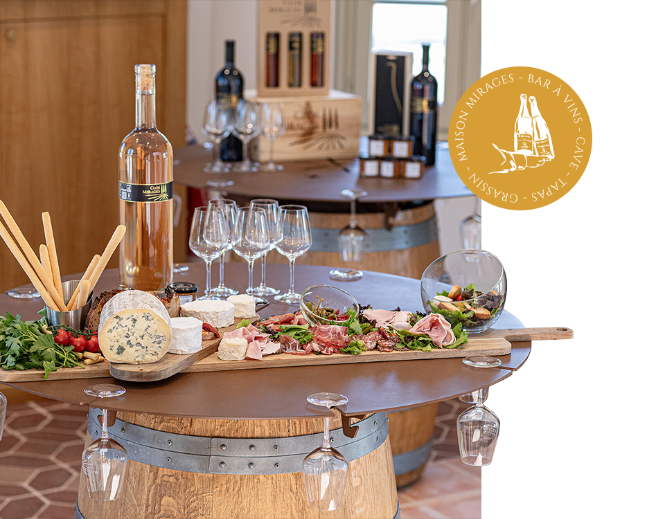 Le Concept - Maison Mirages - Restaurant Gassin - Bar à vin, cave à manger et épicerie fine