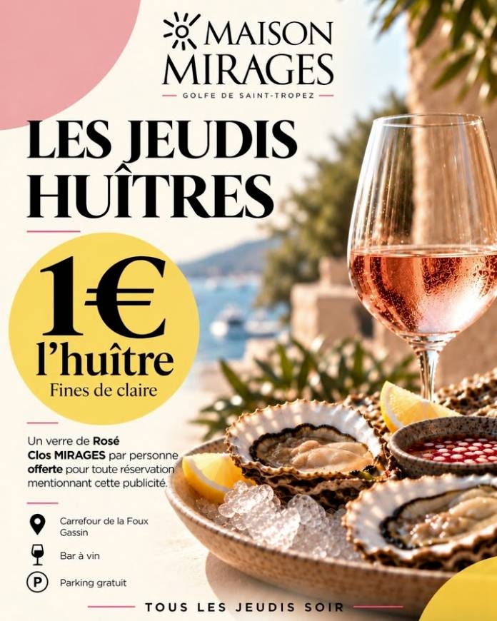 Soirées et dégustation à Maison MIRAGES - Gassin - Soirée Saint-Tropez
